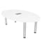 Skutchi Designs 45.25 in W, 71.5 in L, 29 in H, Engineered Wood Top, White H-OVL-4672-PT-09-EL - alternate 1